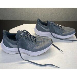 NIKE AIR ZOOM WINFLO Womens Athletic Sneakers Grey Color Size 9 Lace Up Gray